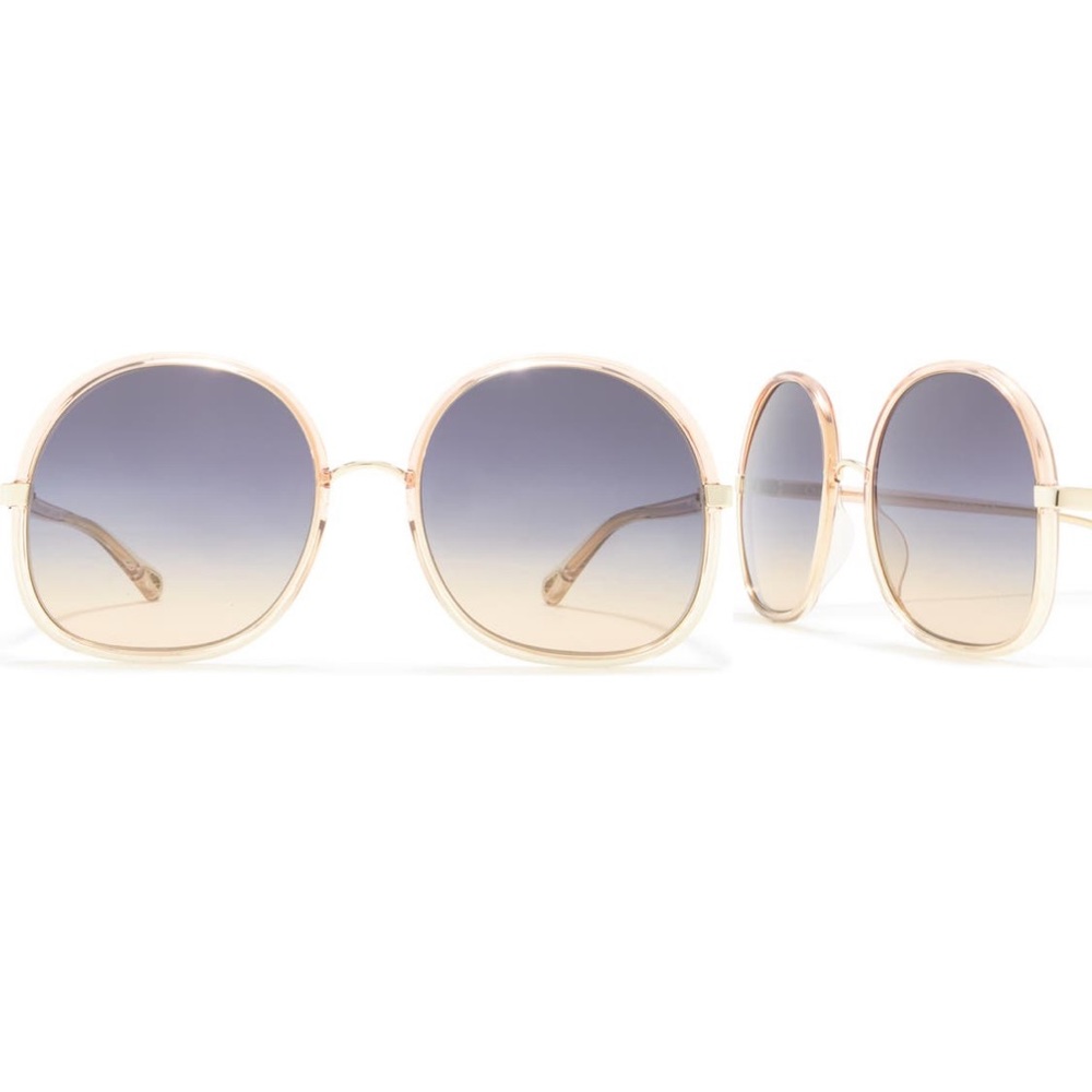 Chloè 58mm Gradient Oval Sunglasses